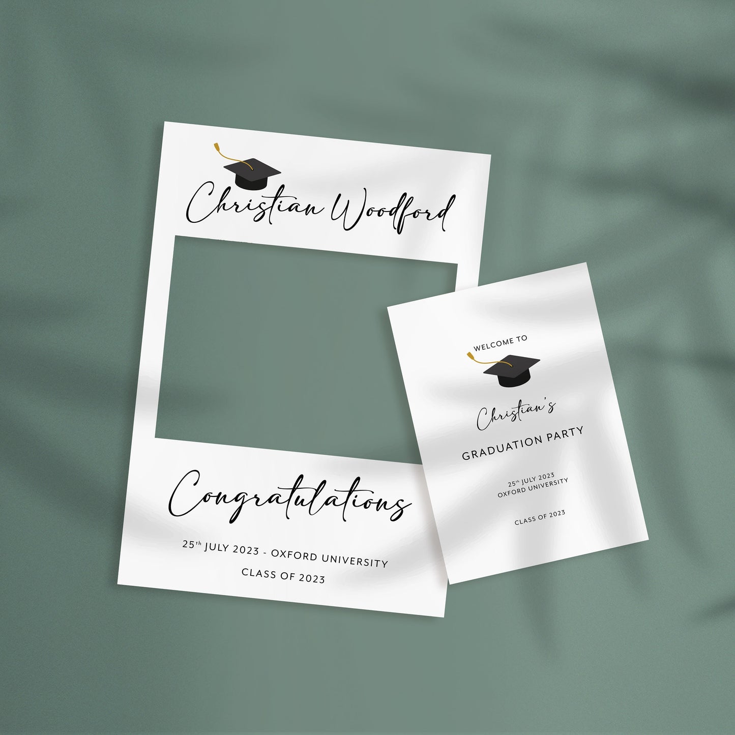 Graduation Selfie Frame and Sign