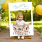 Carousel Themed Birthday Party Selfie Frame and Party Sign