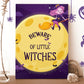 Witchy Moon Halloween Sign