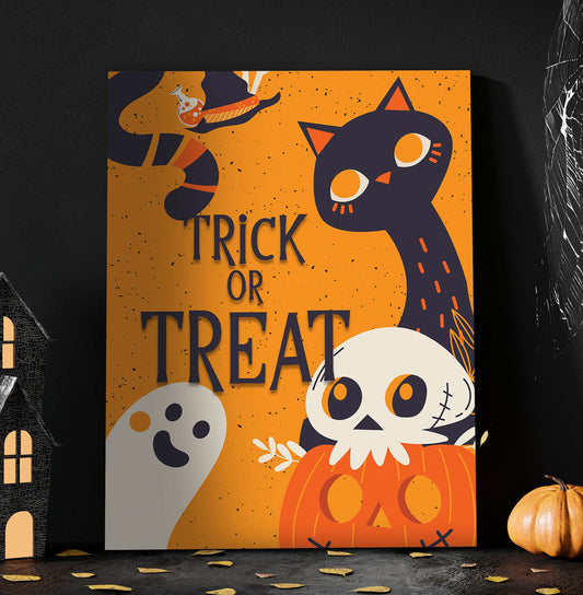 Black Cat Halloween Sign