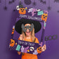 Pumpkin and Skulls Halloween Selfie Frame and Party Sign