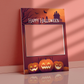 Spooky House Pumpkin Halloween Selfie Frame and Sign