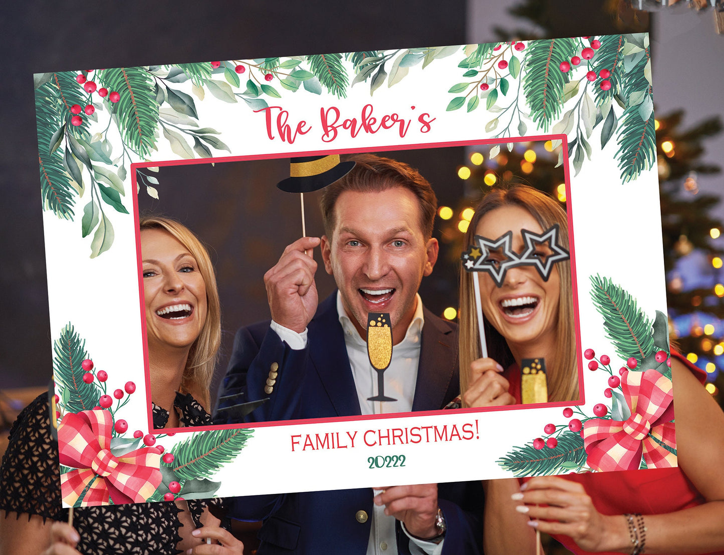 Christmas Party Selfie Frame, Corporate Christmas Party Photobooth