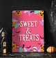 Pink Pumpkin Halloween Party Sign