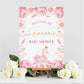 Pink Swan Baby Shower Sign