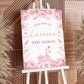 Pink Swan Baby Shower Sign