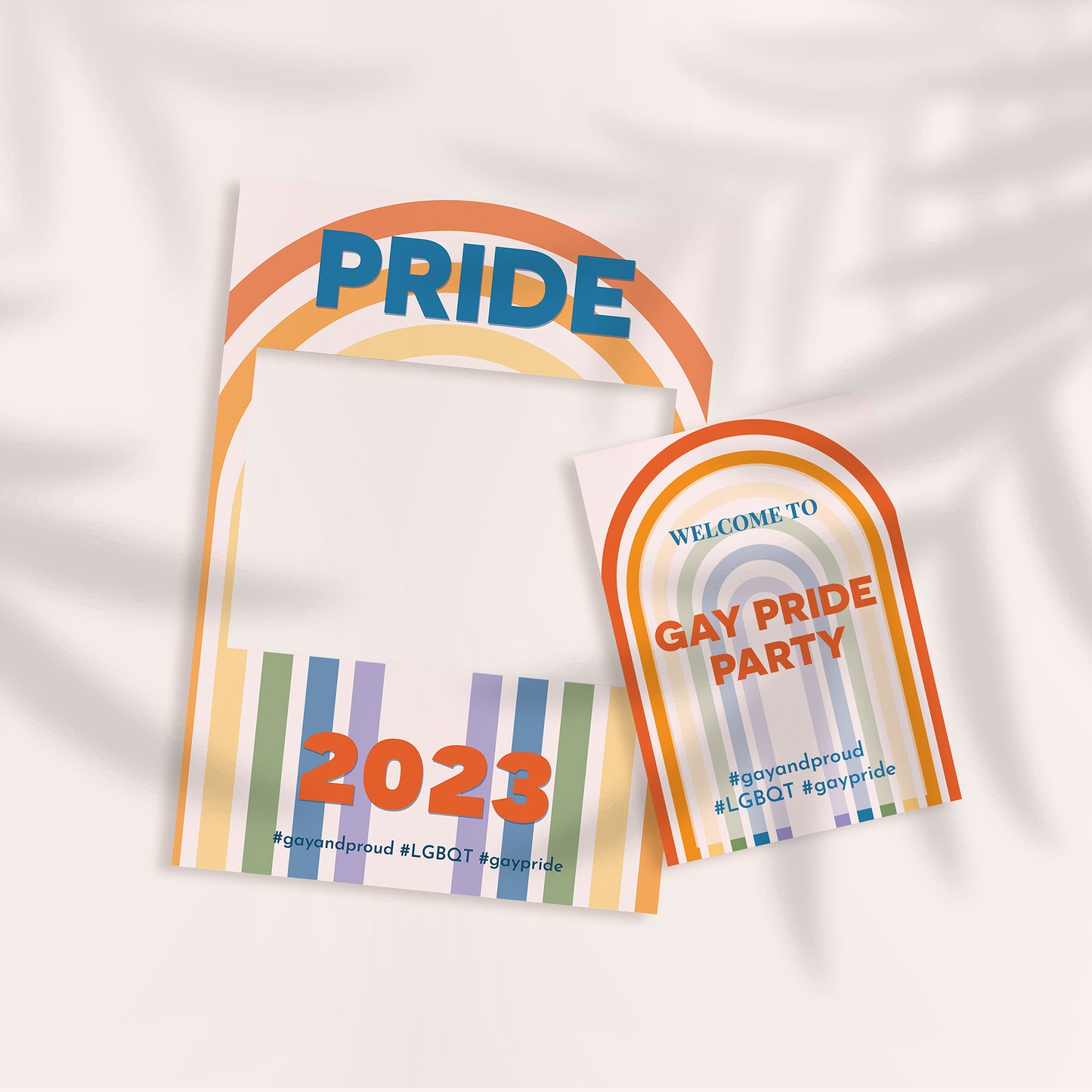 Gay Pride Party Sign And Photo Booth Frame