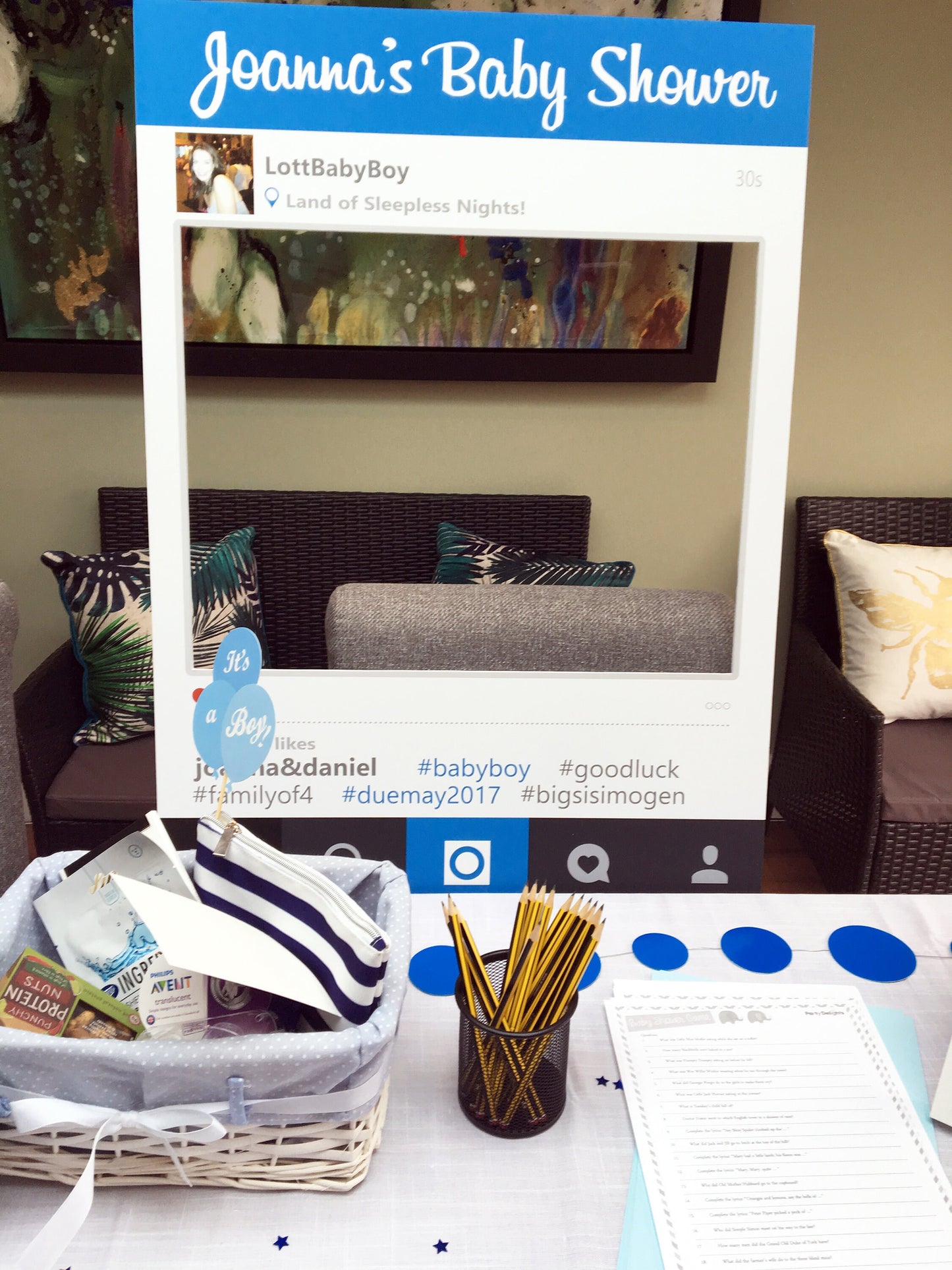 Baby Shower Instagram Selfie Frame