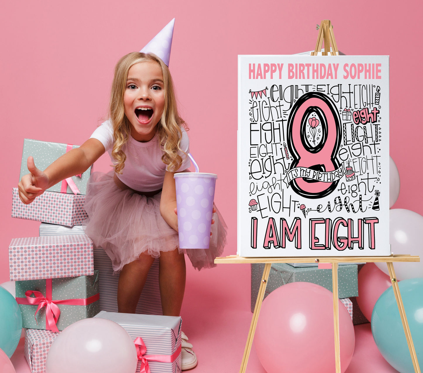 8th Birthday Sign