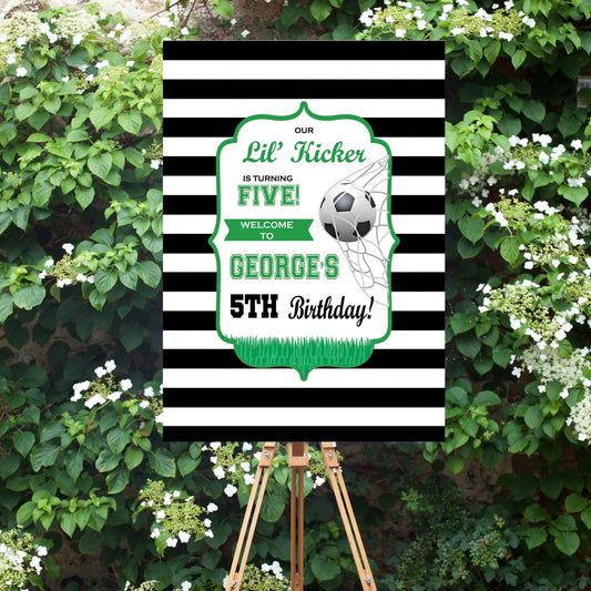 Football Birthday Party Sign