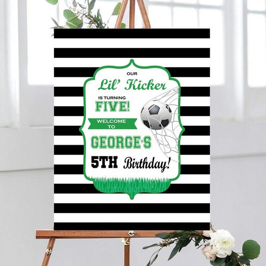 Football Birthday Party Sign