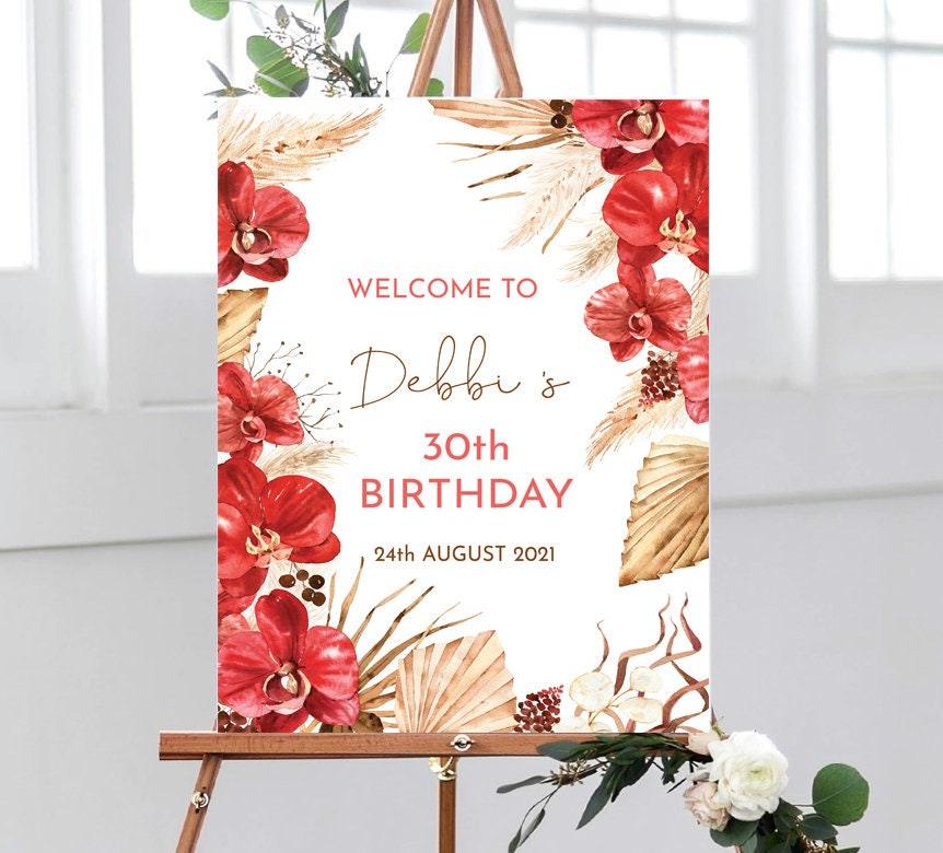 Boho Birthday Party Sign - Smart Party Shop