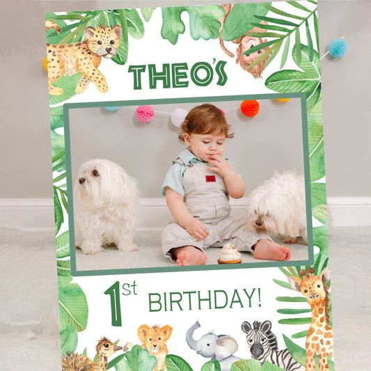 Safari Birthday Party Selfie Frame