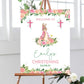 Girl's Peter Rabbit Christening Welcome Sign