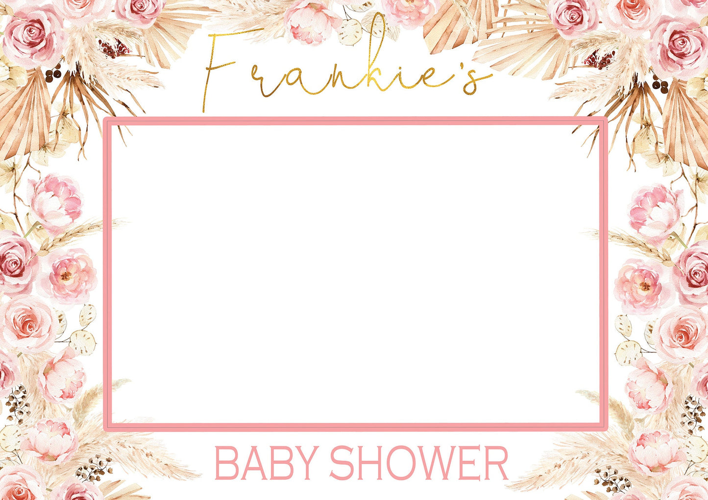 Boho Baby Shower Selfie Frame