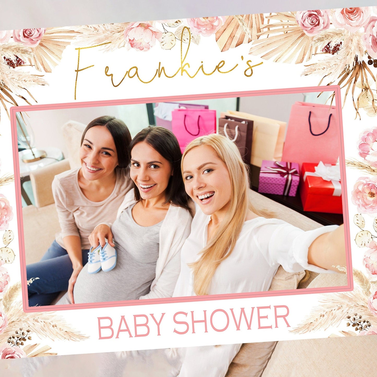 Boho Baby Shower Selfie Frame