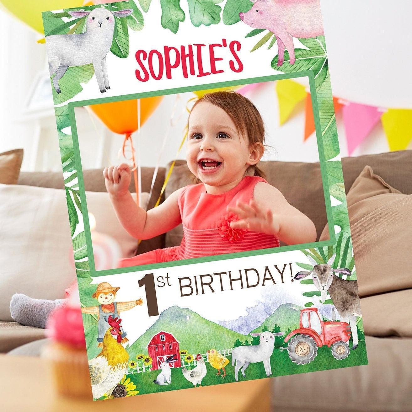Farm Birthday Selfie Frame – Smart Party Shop