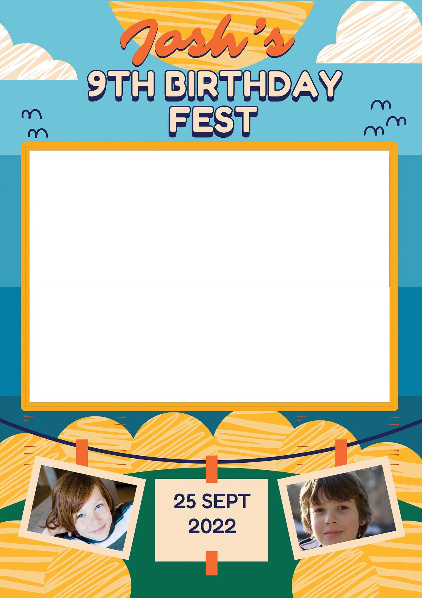 Festival Kids Party Selfie Frame