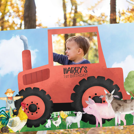 Farm Birthday Party Selfie Frame