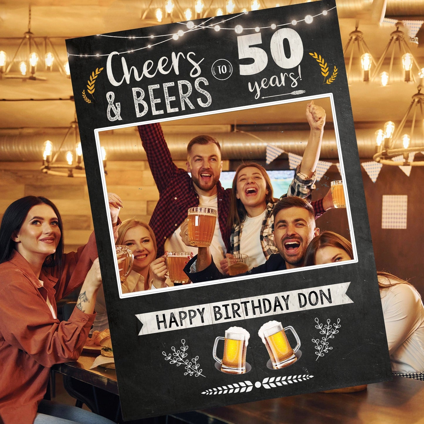 Cheers and Beers Selfie Frame