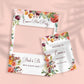 Rust Floral Hen Party Selfie Frame and Party Sign