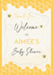 Bees Baby Shower Welcome Sign