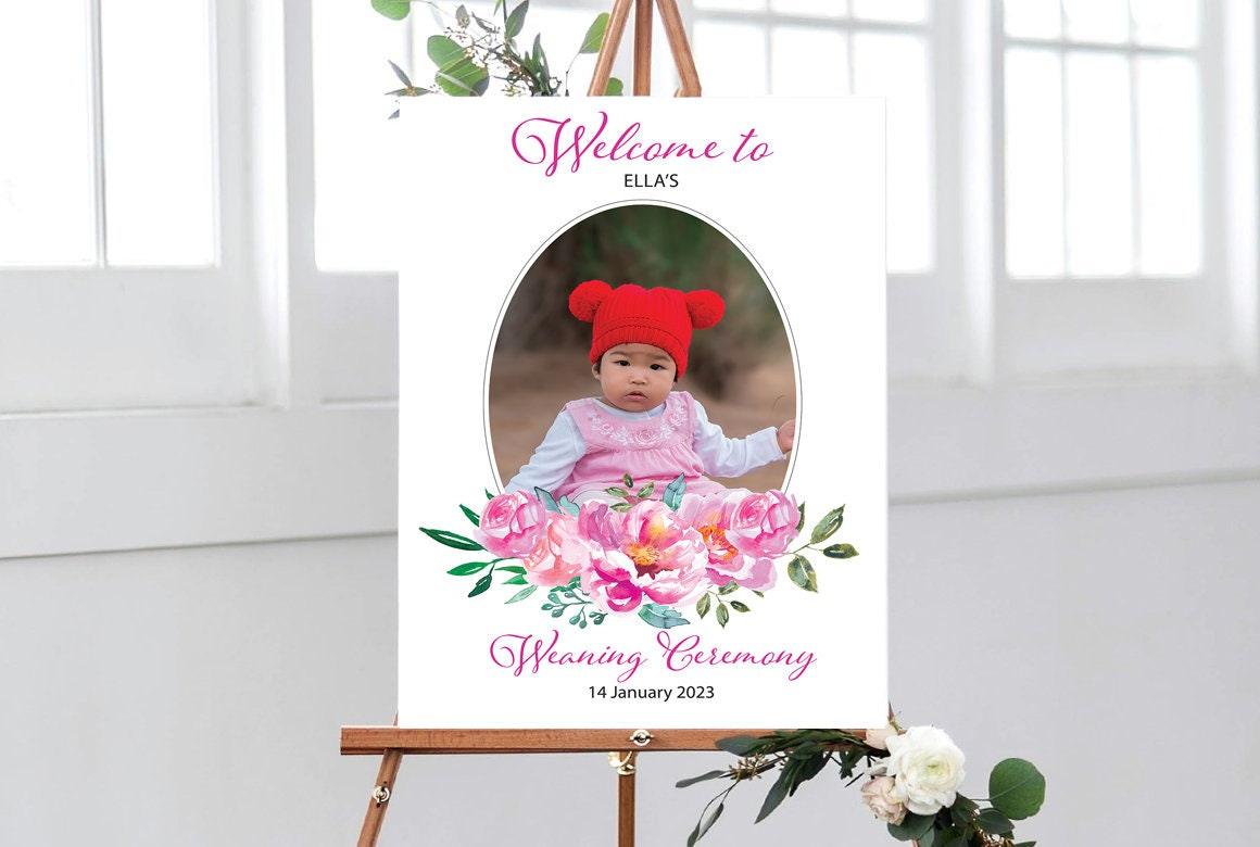 First Rice Ceremony Annaprashan Welcome Sign, Weaning Ceremony Sign - Smart Party Shop