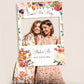 Rust Floral Hen Party Selfie Frame and Party Sign