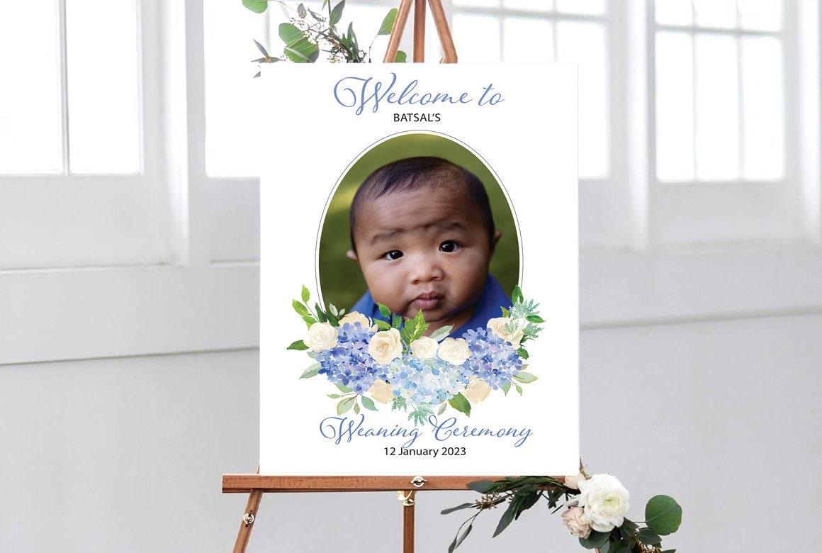 First Rice Ceremony Annaprashan Welcome Sign, Weaning Ceremony Sign - Smart Party Shop