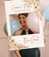 Pampas Boho Baby Gender Reveal Selfie Frame