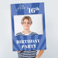 16th Birthday Party Selfie Frame and Party Sign