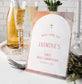 Orange Gold Marble 1st Holy Communion Welcome Sign