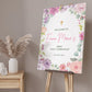 Pink Pastel 1st Holy Communion Welcome Sign