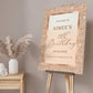 Gold and Cream Birthday Party Welcome Sign - Smart Party Shop