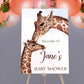 Giraffe Baby Shower Sign