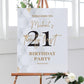 21st Birthday Party Welcome Sign - Smart Party Shop