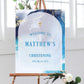 Blue Marble Christening Welcome Sign