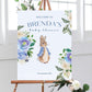 Blue Peter Rabbit Baby Shower Sign