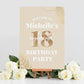 Champagne Gold 18th Birthday Party Selfie Frame & Welcome Sign