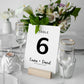 Minimalist Wedding Table Numbers