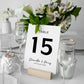 Minimalist Wedding Table Number Cards