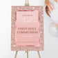 Rose Gold First Holy Communion Sign