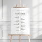 Black & White Minimalist Timeline Sign