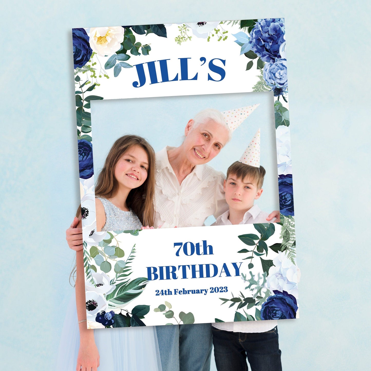 Birthday Party Selfie Frame and Welcome Sign