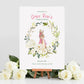 Girl's Peter Rabbit Christening Selfie Frame and Welcome Sign