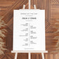 Wedding Order of Events Sign - Smart Party Shop