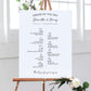 Wedding Order of Events Sign