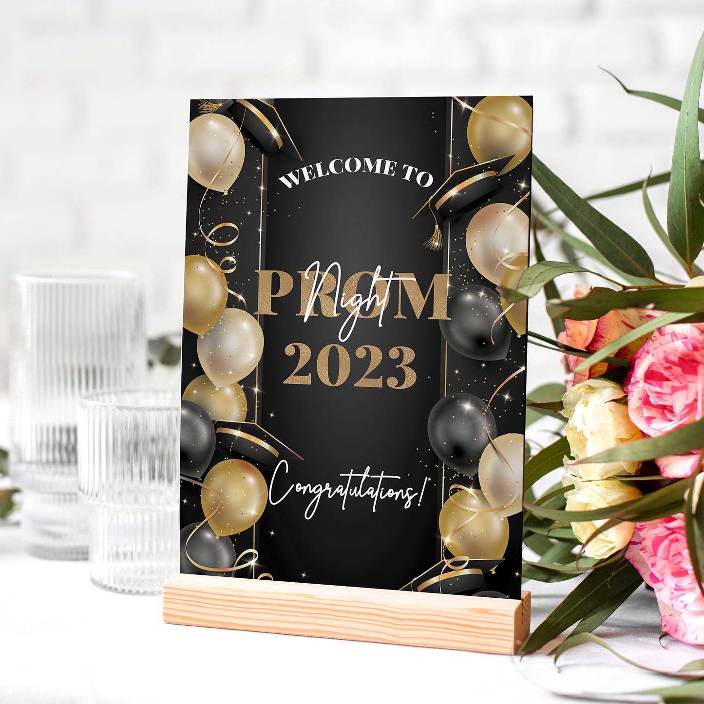 Prom or Graduation Selfie Frame & Party Sign