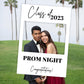 White Prom Party or Graduation Selfie Frame & Party Sign