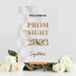 Modern Prom or Graduation Selfie Frame & Party Sign